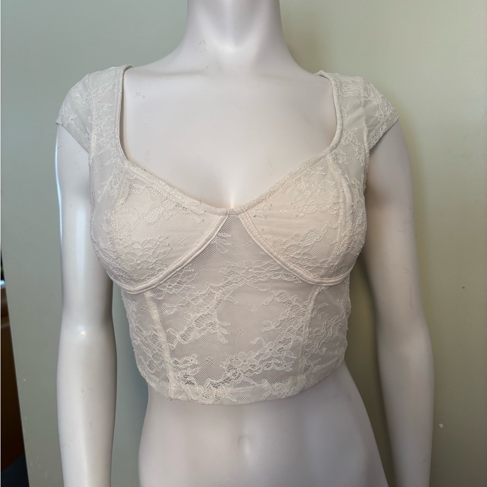 Garage Lace Bustier Top